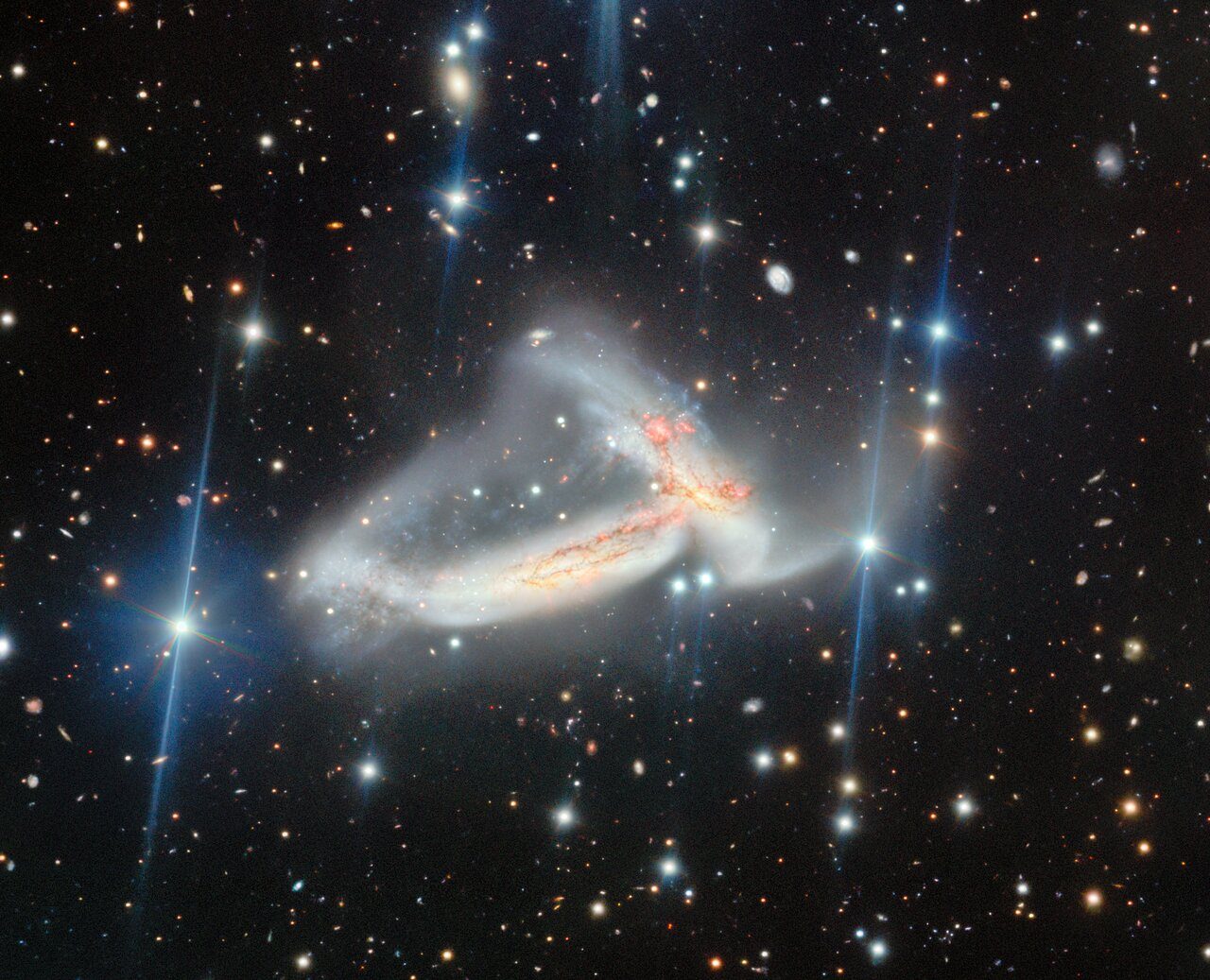 Galactic Embrace Captured by Gemini North